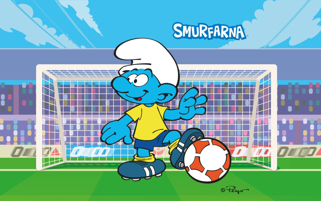 Fotbolls-EM 2021 med Smurfarna!